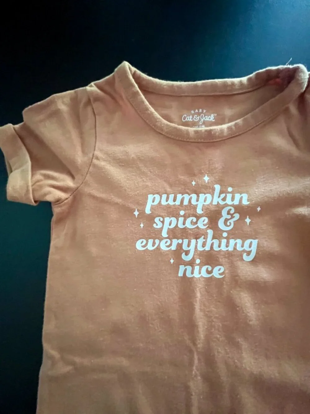 Set of 4, Baby Pumpkin Fall Onesies, 3-6 Months
